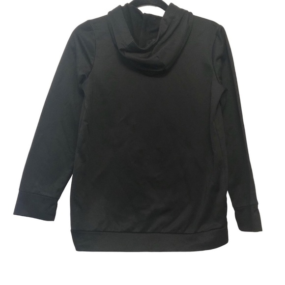 Adidas Black Rainbow Logo Sweatshirt Hoodie - Picture 2 of 5